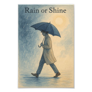 Foto Rain or Shine” Art Print – Dreamy Literary 