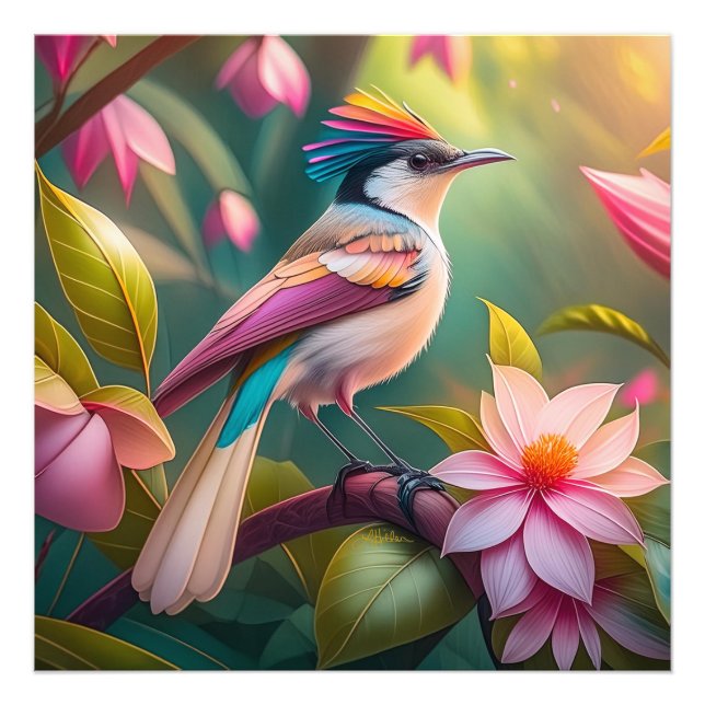 Foto Rainbow crested Jay Fantasy Bird (Frente)