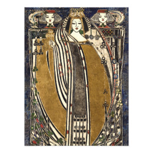 Foto Rainha de Clubs por Margaret Macdonald Mackintosh