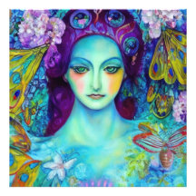 Rainha Fada Encantada com Borboletas