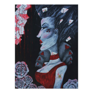 Foto Rainha vermelha da arte da fantasia do país das