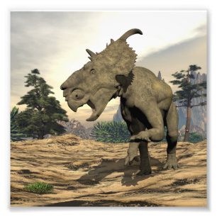 Foto Raios Pachyrhinosaurus dinossauro - renderização