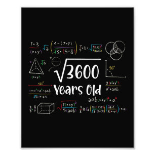 Foto Raiz Quadrada de 3600 60º Aniversário de 60 Anos