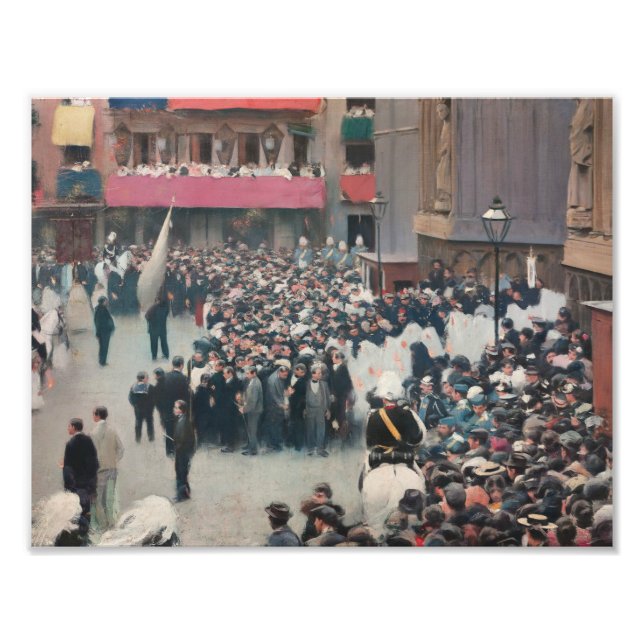 Foto Ramon Casas - A procissão do Corpus Christi (Frente)