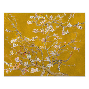 Foto Ramos de Amendoeira em Flor (Dourado)   Van Gogh  