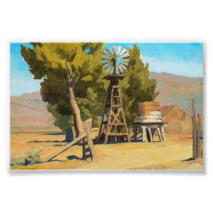 Foto Ranch Windmill, Carson, Nevada por Maynard Dixon