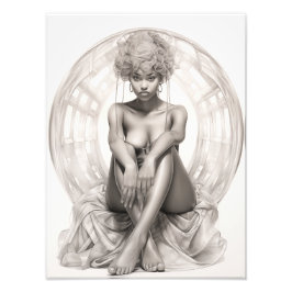 Foto Rapariga exótica em um sofá