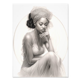 Foto Rapariga exótica em um sofá