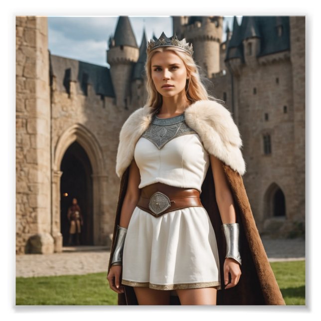 Foto Rapariga-Rainha da Barbária Medieval (Frente)