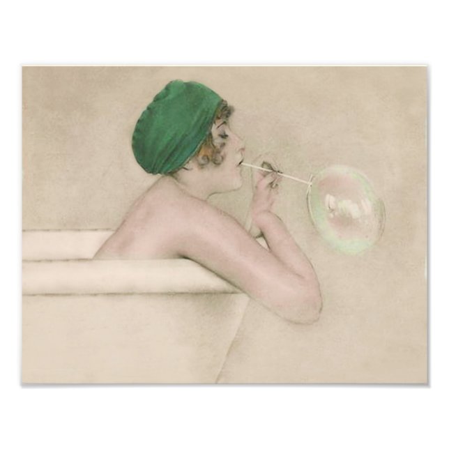 Foto Raphael Kirchner 1916 "Bubbles" Impressão de Vinta (Frente)