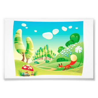 Foto Raposa na madeira.