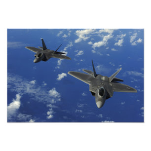Foto Raptores da força aérea de E.U.F-22 em vôo pert