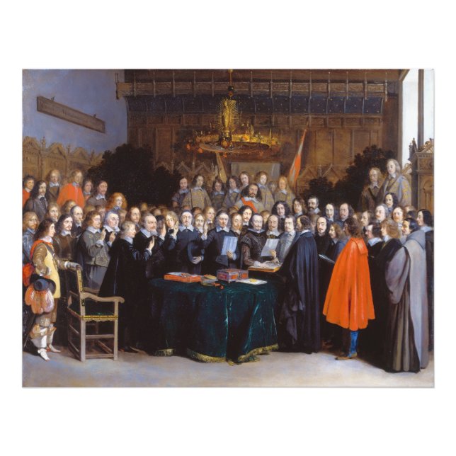 Foto Ratificação do Tratado de Münster 1648 (Frente)