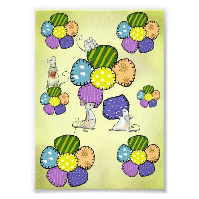 Foto Ratos cosão flores (Frente)