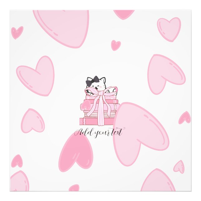 Foto Read • Love • Display – Cat & Book Photo Enlargeme (Frente)