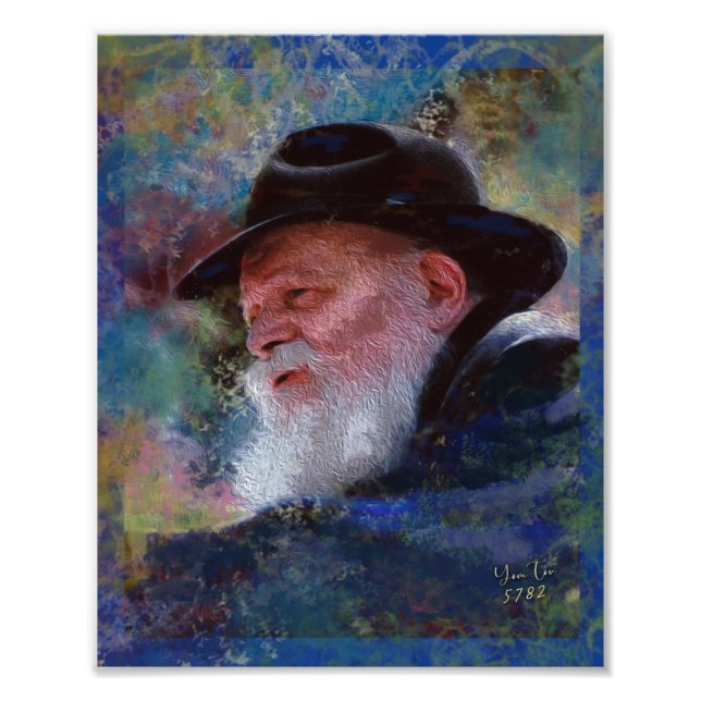 Foto Rebbe Menachem Schenerson Art (Frente)