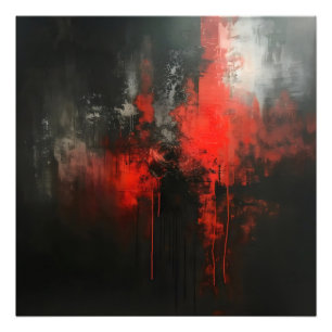 Foto Red Black Abstrato Art
