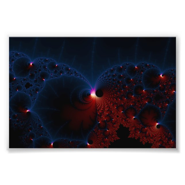 Foto Red Blue Cels Art Fractal (Frente)