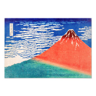 Foto Red Fuji   Hokusai  