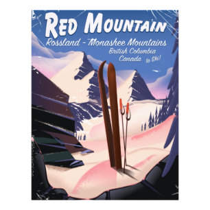 Foto Red Mountain British Columbia, Canadá poster de e