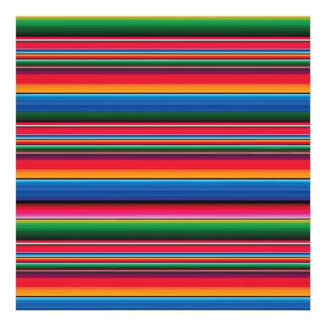 Foto Red Serape Saltillo traditional mexican blanket Le (Frente)