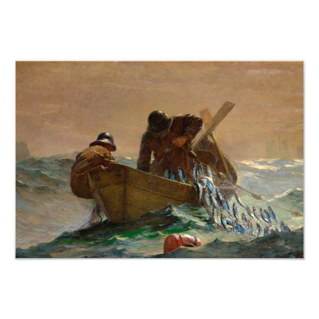 Foto Rede de Arenque por Winslow Homer (Frente)
