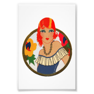 Foto Redhead retro do registro da ponte