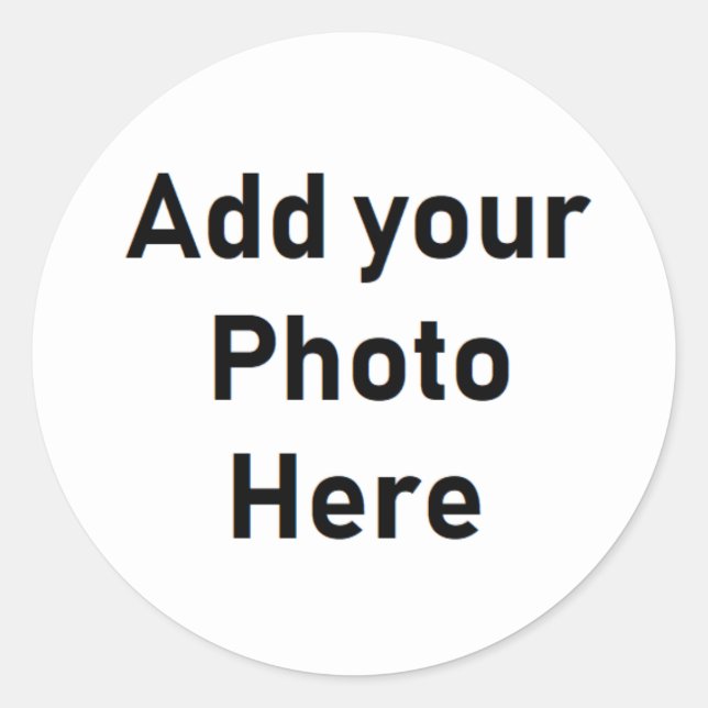 Foto redonda personalizada - pequenos adesivos (Frente)