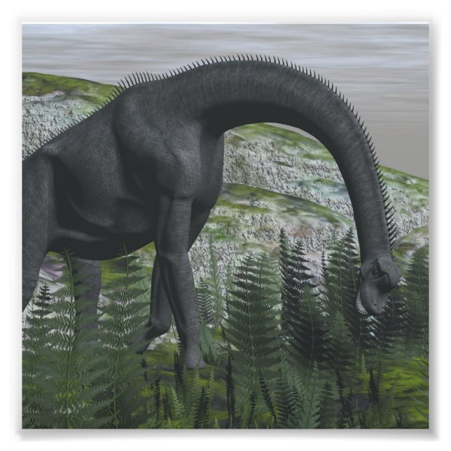 Foto Refeição do dinossauro do Brachiosaurus - renderiz (Frente)