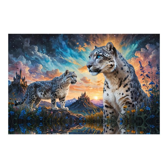 Foto Reflexão sobre o Castelo de Leopardo da Neve (Frente)