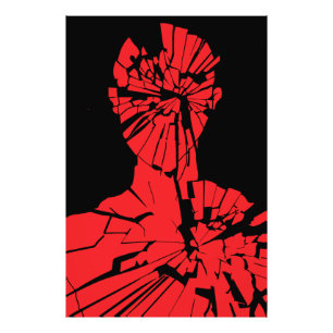 Foto Reflexão Vermelha Quebrada