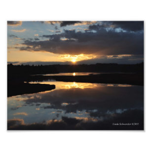 Foto reflexões do por do sol 8X10