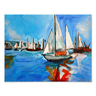 Foto Reflexos do Porto de Regata de Vela