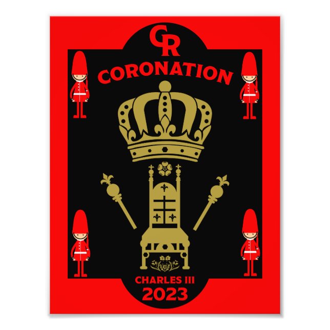 Foto Rei Charles III Coronação Comemorativa Souvenir (Frente)