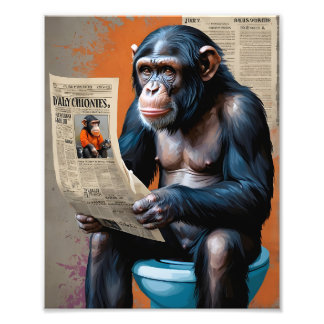 Foto Rei Chimp Realismo Conhece Pop Art Majestoso