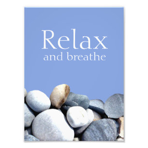 Foto Relaxe e Respire as bolas do céu de aspas inspirad