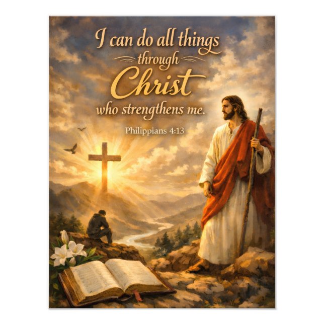 Foto Religious Bible verse sayings quotes wall art (Frente)