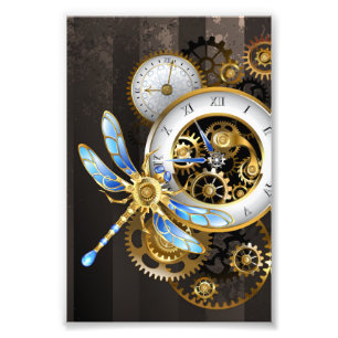Foto Relógio Steampunk com Dragonfly Mecânica