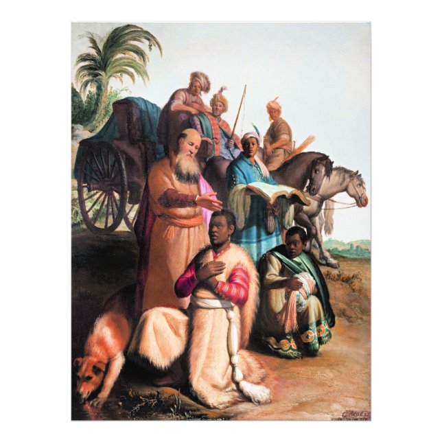 Foto Rembrandt - The Baptism of the Eunuch, (Frente)