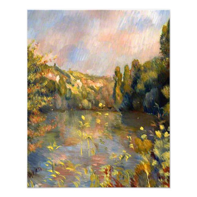 Foto Renoir - Lakeside, pintura paisagística (Frente)