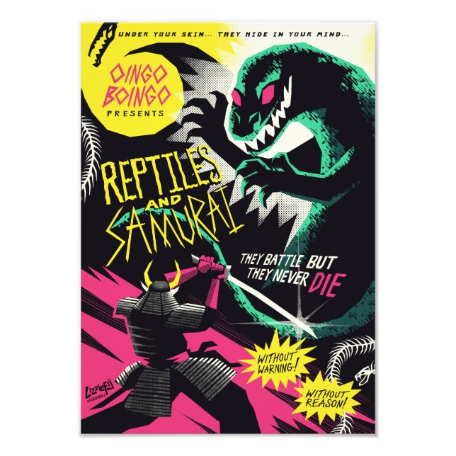Foto Reptiles and samurai art print (Frente)