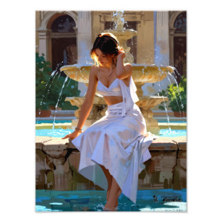 Foto "Resting Fountain - A Moment of Silence and Light"