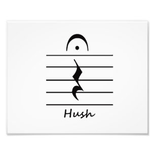 Foto Resto da notação de música com Hush