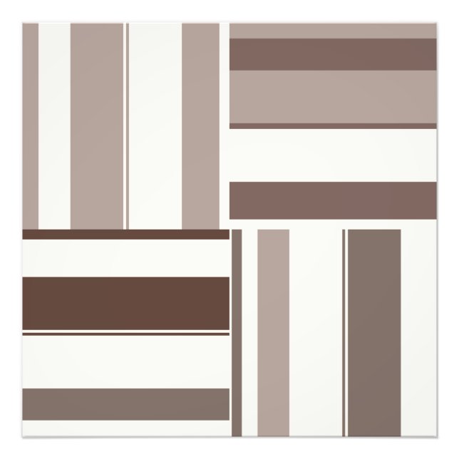 Foto Retângulos Geométricos de Bloco de Cores - Castanh (Frente)