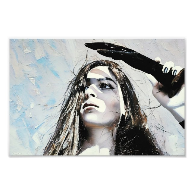 Foto Retrato artístico com mulher em Abstrato (Frente)