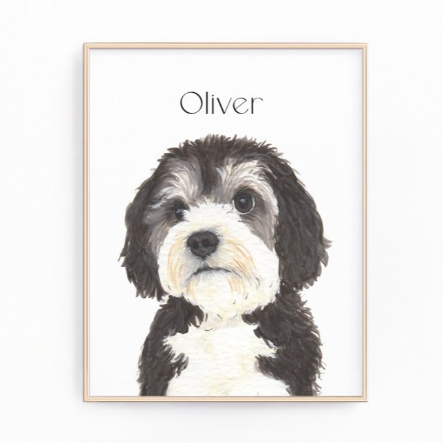 Foto Retrato Bernedoodle Personalizado (Criador carregado)