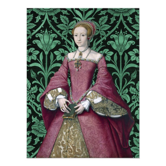 Foto Retrato da Princesa Elizabeth Tudor, Rainha (Frente)