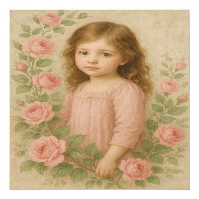 Foto Retrato da Rosa da Vintage (Frente)