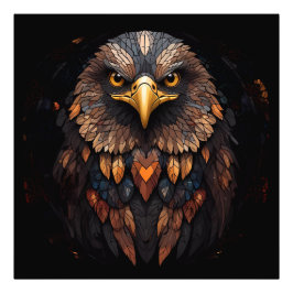 Foto Retrato de Águia Mosaica
