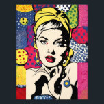 Foto Retrato de Arte Pop vibrante Retro-Wall Art<br><div class="desc">Elevem seu espaço com este vibrante retrato de pop, uma incrível mistura de design e talento moderno. Esta arte de ampliação de fotos gerada por IA é uma adição perfeita a qualquer decoração de casa ou escritório, trazendo cores ousadas e uma composição viva para suas paredes. Ideal para fãs da...</div>